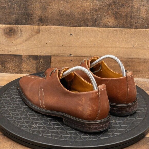 COLE HAAN AIR MENS DRESS SHOES SPLIT TOE BROWN LEATHER BUSINESS CASUAL SIZE 8M - Picture 6 of 9